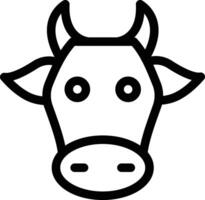 ilustración de vector de vaca en un fondo. símbolos de calidad premium. iconos vectoriales para concepto y diseño gráfico.