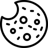 ilustración vectorial de cookies en un fondo. símbolos de calidad premium. iconos vectoriales para concepto y diseño gráfico. vector