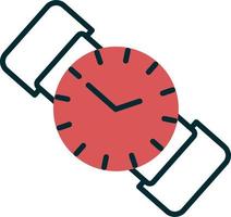 icono de vector de reloj de pulsera