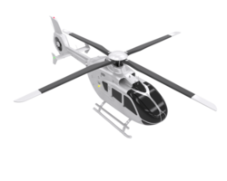 Helicopter isolated on transparent background. 3d rendering - illustration png