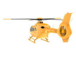 Helicopter isolated on transparent background. 3d rendering - illustration png