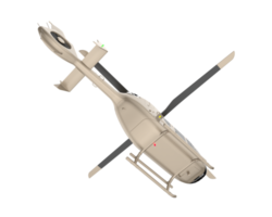 Helicopter isolated on transparent background. 3d rendering - illustration png