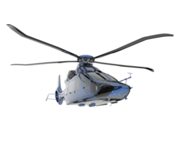 Helicopter isolated on transparent background. 3d rendering - illustration png