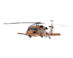 helicóptero aislado sobre fondo transparente. Representación 3d - ilustración png