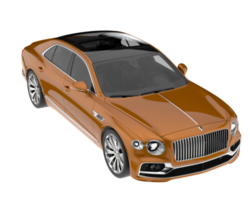 Modern car isolated on transparent background. 3d rendering - illustration png