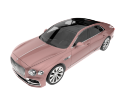 coche moderno aislado sobre fondo transparente. Representación 3d - ilustración png