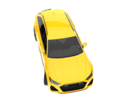 Modern car isolated on transparent background. 3d rendering - illustration png