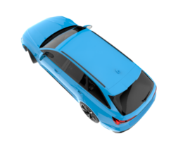 Modern car isolated on transparent background. 3d rendering - illustration png