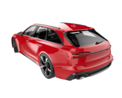 Modern car isolated on transparent background. 3d rendering - illustration png