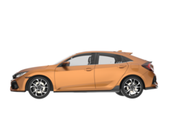 Modern car isolated on transparent background. 3d rendering - illustration png