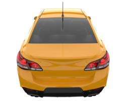 Modern car isolated on transparent background. 3d rendering - illustration png