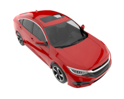 carro moderno isolado em fundo transparente. renderização 3D - ilustração png