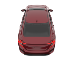 Modern car isolated on transparent background. 3d rendering - illustration png