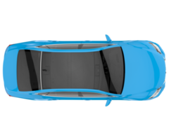 carro moderno isolado em fundo transparente. renderização 3D - ilustração png