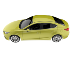 Modern car isolated on transparent background. 3d rendering - illustration png