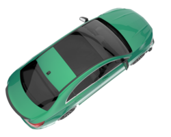 Modern car isolated on transparent background. 3d rendering - illustration png