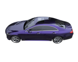 Modern car isolated on transparent background. 3d rendering - illustration png