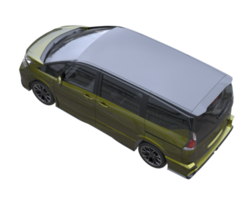 carro moderno isolado em fundo transparente. renderização 3D - ilustração png