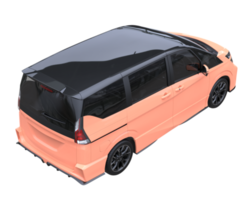 Modern car isolated on transparent background. 3d rendering - illustration png