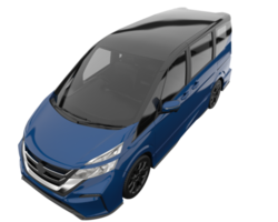 carro moderno isolado em fundo transparente. renderização 3D - ilustração png