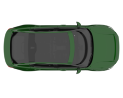 carro moderno isolado em fundo transparente. renderização 3D - ilustração png