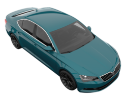 Modern car isolated on transparent background. 3d rendering - illustration png