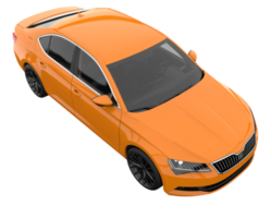 Modern car isolated on transparent background. 3d rendering - illustration png