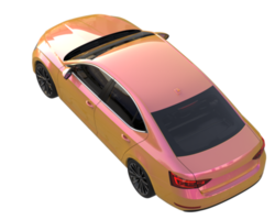 Modern car isolated on transparent background. 3d rendering - illustration png