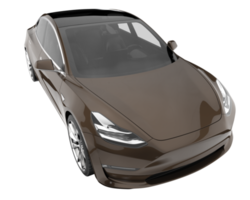 Modern car isolated on transparent background. 3d rendering - illustration png