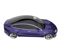 Modern car isolated on transparent background. 3d rendering - illustration png