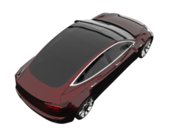 Modern car isolated on transparent background. 3d rendering - illustration png