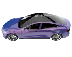 coche moderno aislado sobre fondo transparente. Representación 3d - ilustración png