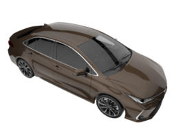 voiture moderne isolée sur fond transparent. rendu 3d - illustration png