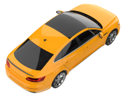 Modern car isolated on transparent background. 3d rendering - illustration png