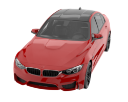 Modern car isolated on transparent background. 3d rendering - illustration png