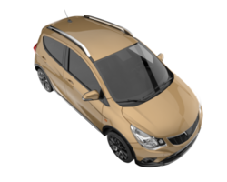 Modern car isolated on transparent background. 3d rendering - illustration png