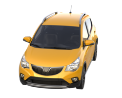 Modern car isolated on transparent background. 3d rendering - illustration png