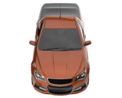 Modern car isolated on transparent background. 3d rendering - illustration png