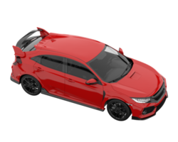 Modern car isolated on transparent background. 3d rendering - illustration png