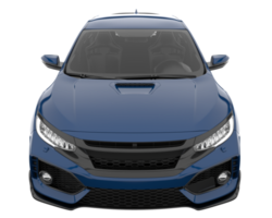 Modern car isolated on transparent background. 3d rendering - illustration png