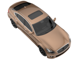 Modern car isolated on transparent background. 3d rendering - illustration png