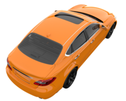 Modern car isolated on transparent background. 3d rendering - illustration png