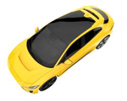 Modern car isolated on transparent background. 3d rendering - illustration png