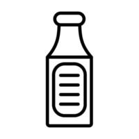 icono de vector de botella de leche