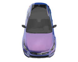 moderno auto isolato su trasparente sfondo. 3d interpretazione - illustrazione png