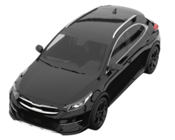 carro moderno isolado em fundo transparente. renderização 3D - ilustração png