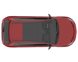 carro moderno isolado em fundo transparente. renderização 3D - ilustração png