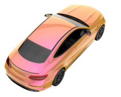 Modern car isolated on transparent background. 3d rendering - illustration png