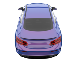 Modern car isolated on transparent background. 3d rendering - illustration png