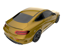 Modern car isolated on transparent background. 3d rendering - illustration png